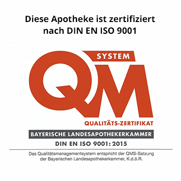 Bären Apotheke Grafing Qualitäts-Zertifikat